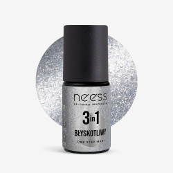 Lakier hybrydowy One Step 3in1 Błyskotliwy | Neess