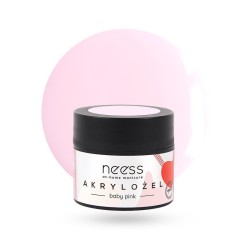 Akrylożel Neess budujący i przedłużający płytkę Baby Pink Hema Free 15 g